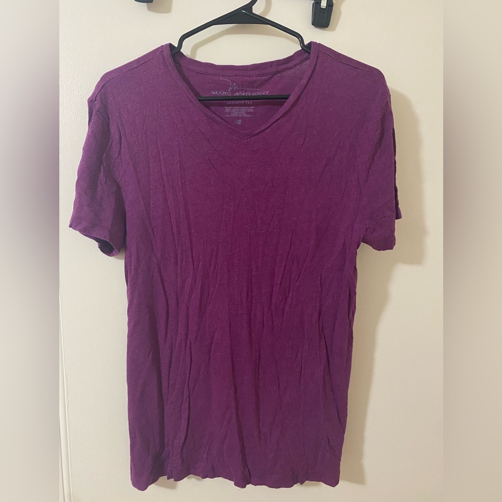 Marc Anthony Luxury Slim Fit Tee - Purple